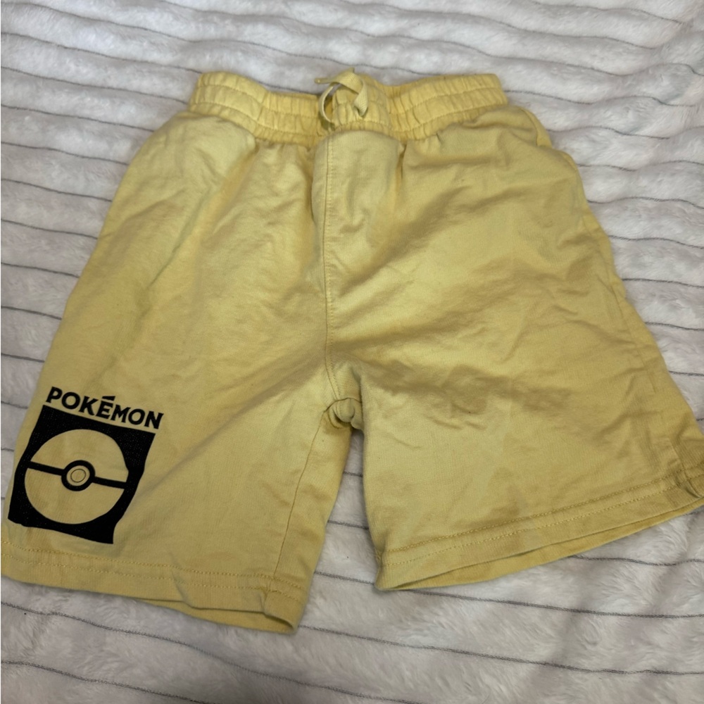 Pokemon Kids Light Yellow Shorts